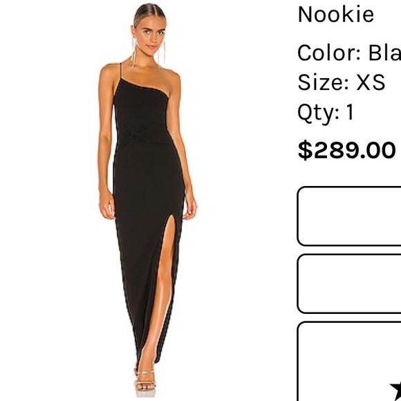 Nookie Lust One Shoulder Gown Revolve - Picture 1 of 7